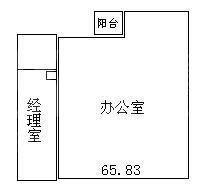 麦迪逊广场65.83平户型