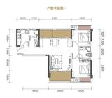 中筑西府兰庭 3室2厅2卫 89.00平米