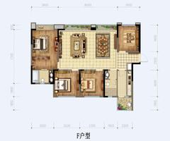 雍锦澜湾1期4室2厅2卫147.00平户型