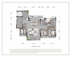 锦江璞园1期4室2厅2卫143.00平户型