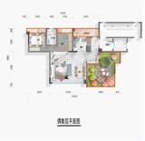 河边的院子三期 2室1厅2卫 99.74平米