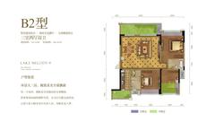 听湖九园1期3室2厅2卫113.00平户型