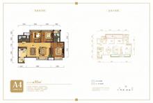 首创娇子1号3室2厅2卫95.00平户型