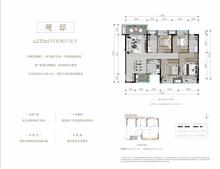 理想之城1期4室2厅2卫135.05平户型