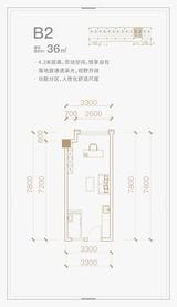 华润置地自在域大厦1期  36.00平米