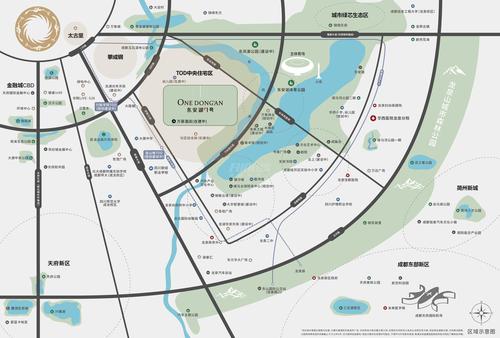 东安湖恒邦壹号1期区位图