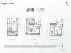 上璟润府1期4室5厅4卫218.00平户型