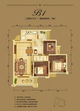 北湖国际城 3室2厅1卫 79.00平米