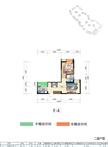 华侨凤凰国际城2期1室2厅1卫62.56平户型