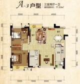 龙城国际四期 3室2厅1卫 77.50平米