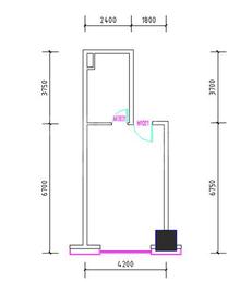 雄川中心47.38平户型