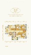 北城世纪公园2期4室2厅1卫99.00平户型