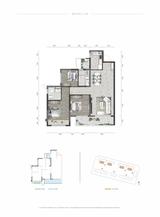 富临锦悦府1期 3室2厅 96.00平米