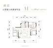 翰林府1期3室2厅2卫106.00平户型
