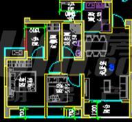 鼎犀名城3室2厅1卫74.72平户型
