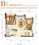 汇智栖岸名居 1室 77.00平米