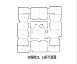 33、34层写字楼平面图