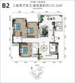 堰上明珠1期3室2厅2卫125.22平户型