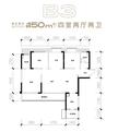 龙泉驿深业泰富广场2期4室2厅2卫148.90平户型