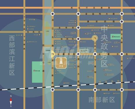 坤耀云庭区位图