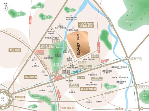 翰文府1期区位图