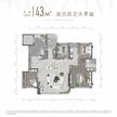 新川天珺上珺小区1期4室2厅2卫143.00平户型