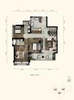 融信．锦溪花园1期3室2厅2卫115.00平户型