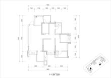 美地西庭1期4室2厅2卫88.00平户型