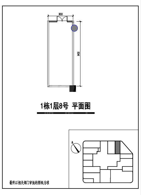 1号楼44.44户型图