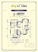 恒大岷江新城4期 3室2厅2卫 108.47平米