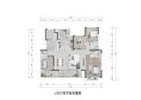 五矿西棠雅园1期 4室2厅3卫 178.62平米