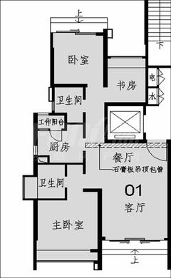 i-都会S3室2厅2卫89.87平户型
