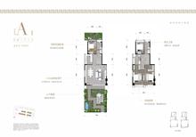 雍锦堰府1期4室2厅3卫147.48平户型