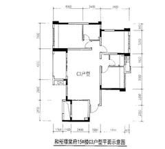 璟棠府1期3室2厅2卫105.59平户型