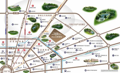 深业华庭1期区位图