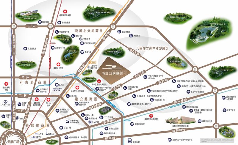 深业四季华庭区位图