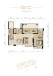 首钢蓉城里1期3室2厅2卫100.48平户型