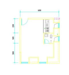 彭州市白鹿镇银杏枫丹酒店1室1卫35.57平户型