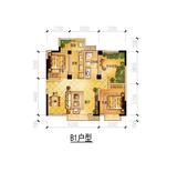 香居山水 3室2厅 84.75平米