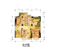 香居山水3室2厅84.75平户型