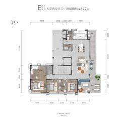 蔚澜之城3期5室2厅5卫377.84平户型