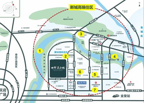 世邦昆仑城1期区位图
