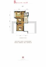 华宇锦绣花城1期 2室2厅3卫 155.00平米