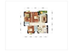 凤凰1号3室2厅2卫105.27平户型