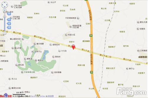 幸福麓山一期区位图