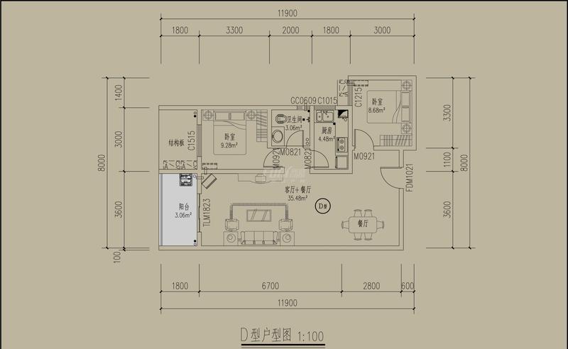 D户型