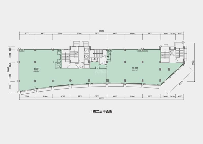 4栋二层平面图
