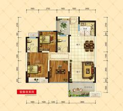 碧美恋城公馆3室2厅2卫89.04平户型