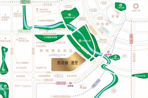 漫里广场(西南丝绸展示展销中心)区位图