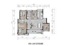 金地格林云上1期（格林雅苑）4室2厅2卫123.00平户型